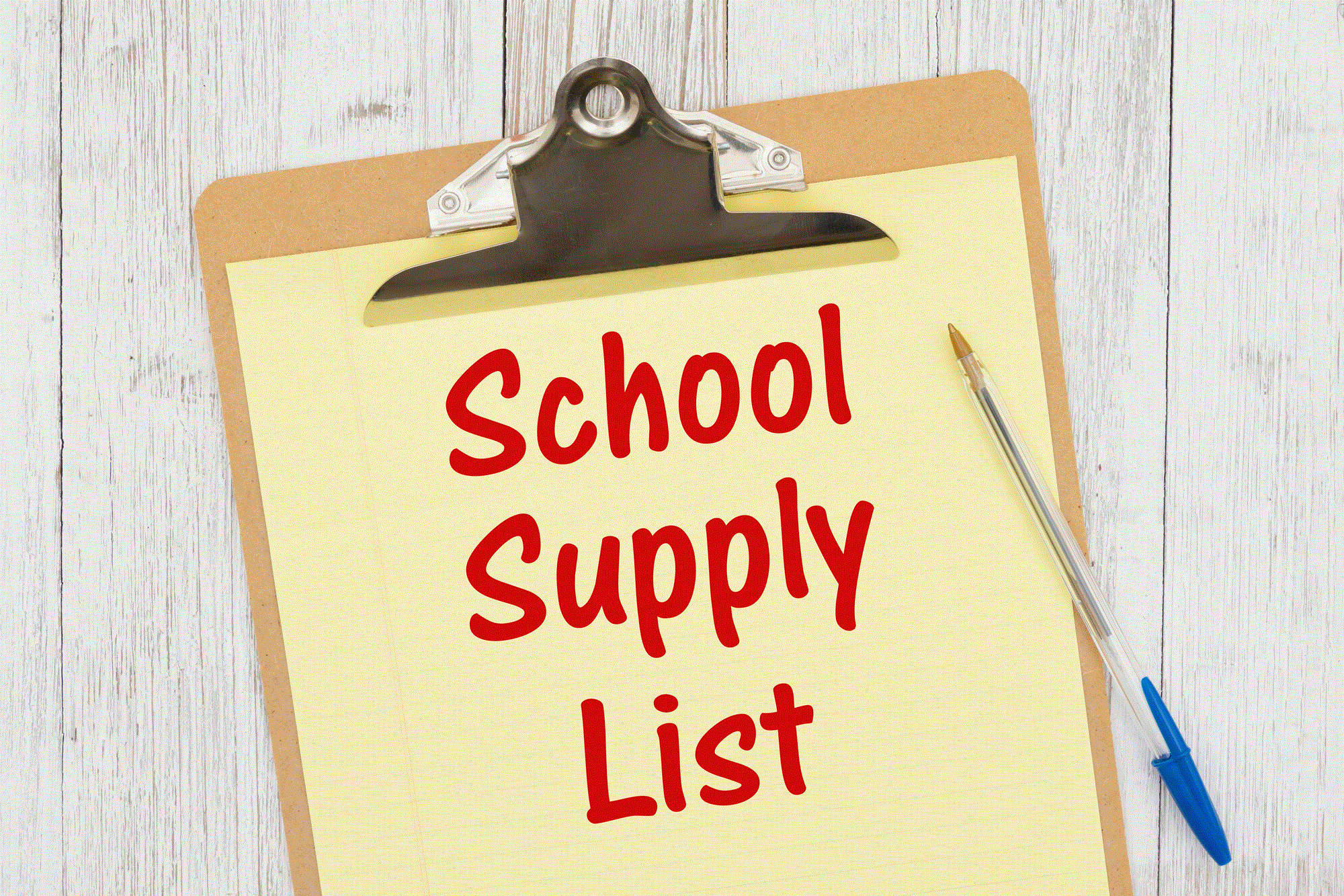  Supply Lists